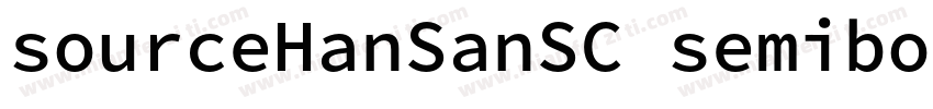 sourceHanSanSC semibold字体转换